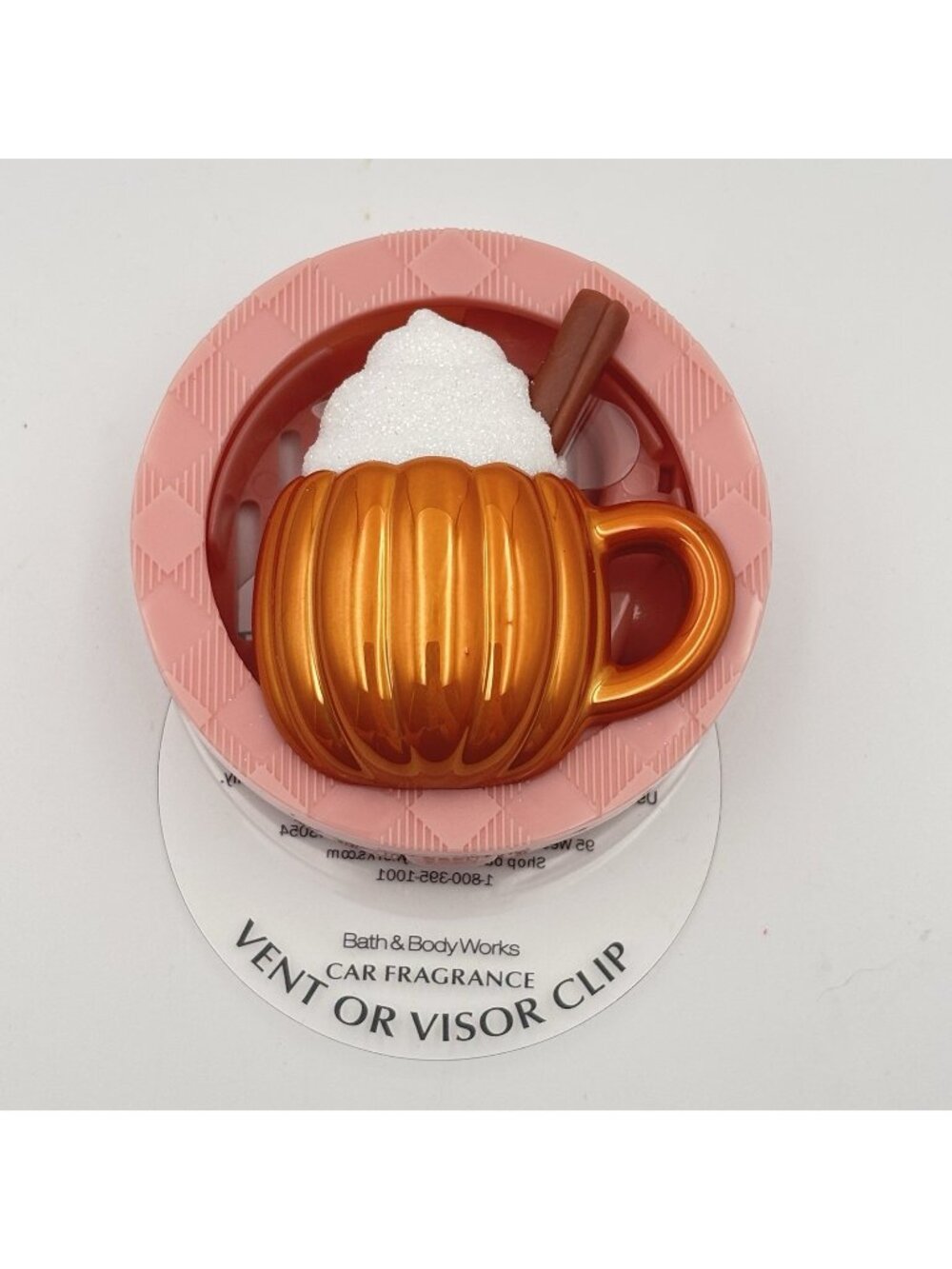 Pumpkin Latte Scentportable Car Vent Visor Clip Freshener Bath & Body Works Fall